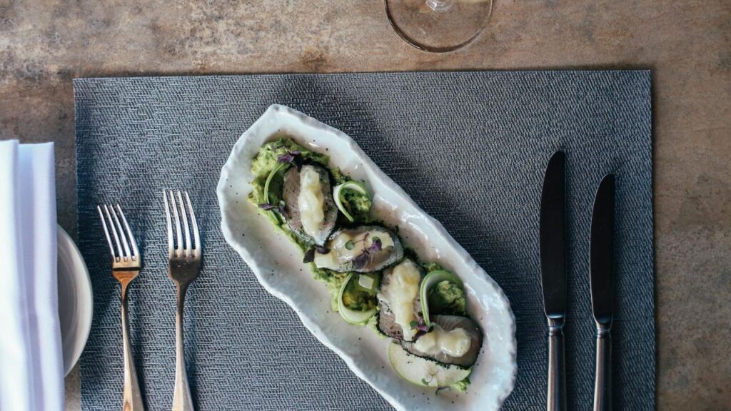 Plate of oysters