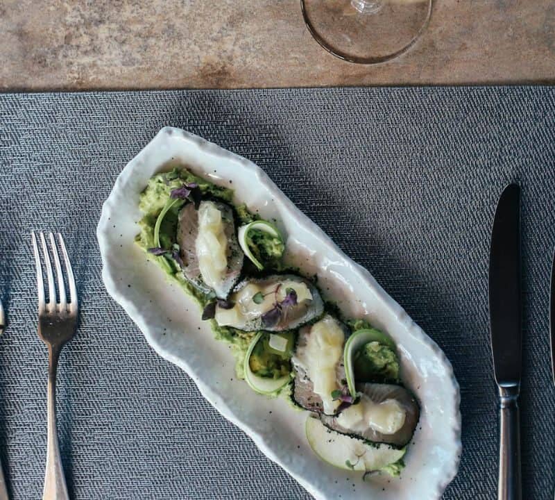 Plate of oysters
