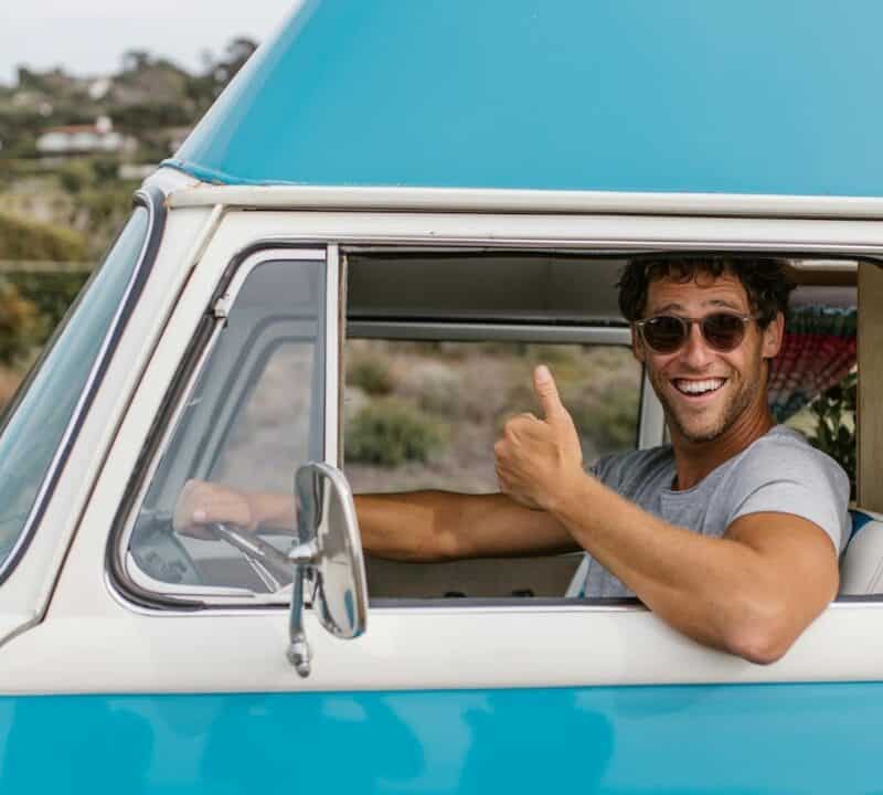 A Man Driving a Camper Van More info Share Thumbs Up