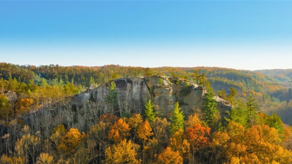 Half Moon Rock at Red River Gorge Kentucky