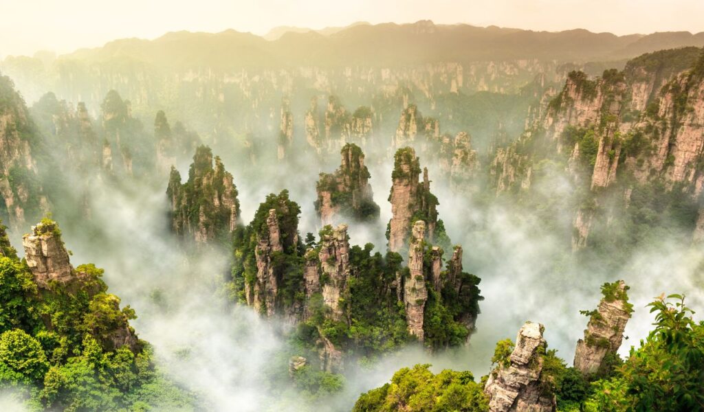 Zhangjiajie cliff mountain at Wulingyuan Hunan China