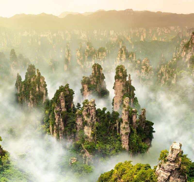Zhangjiajie cliff mountain at Wulingyuan Hunan China