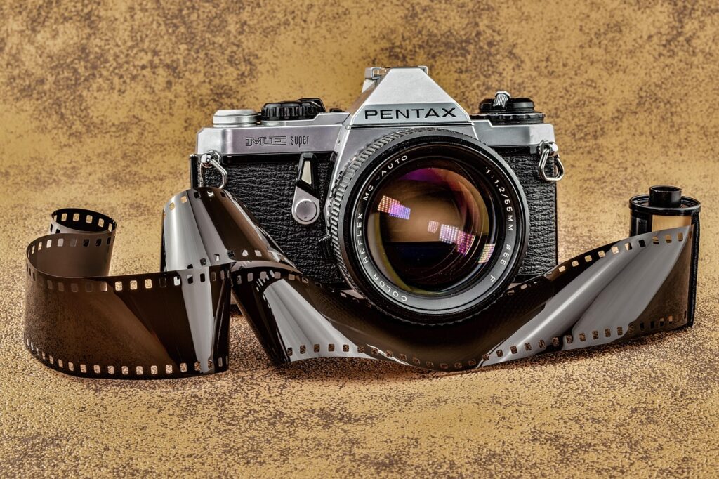 Film rolls and photo prints from travel