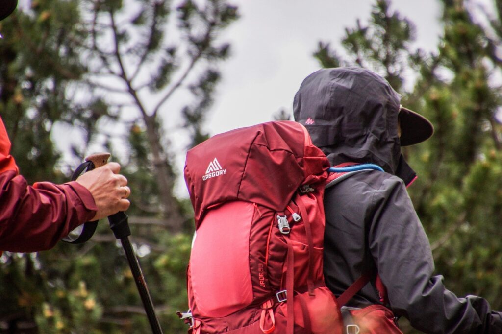 External frame backpack travel protection