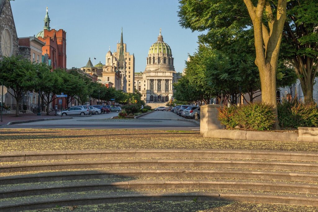 The Pennsylvania State Capitol in Harrisburg
