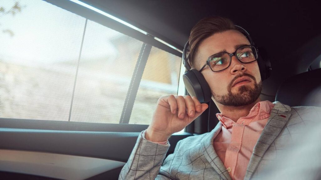 Wearing Headphones in a car