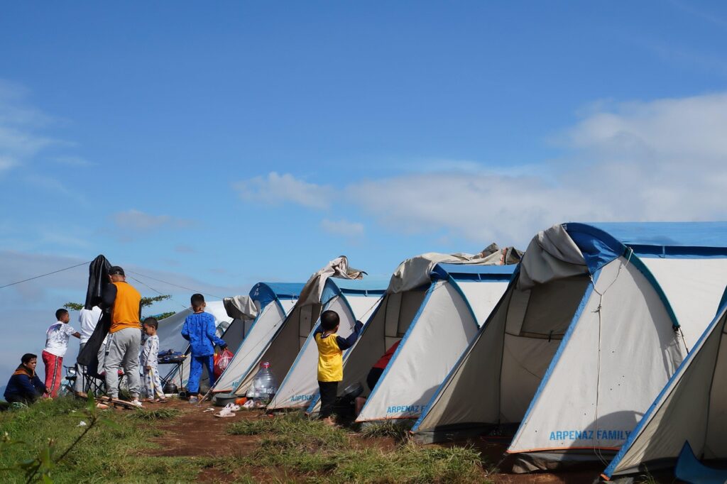 unattended campsite