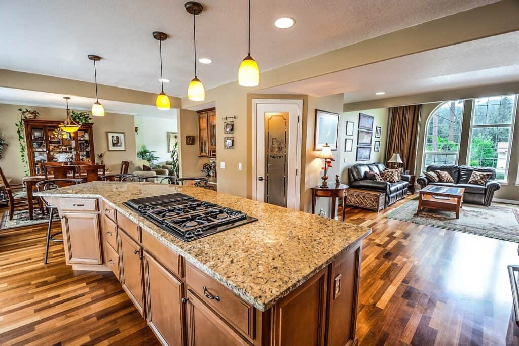 Airbnb apartment interior kitchen