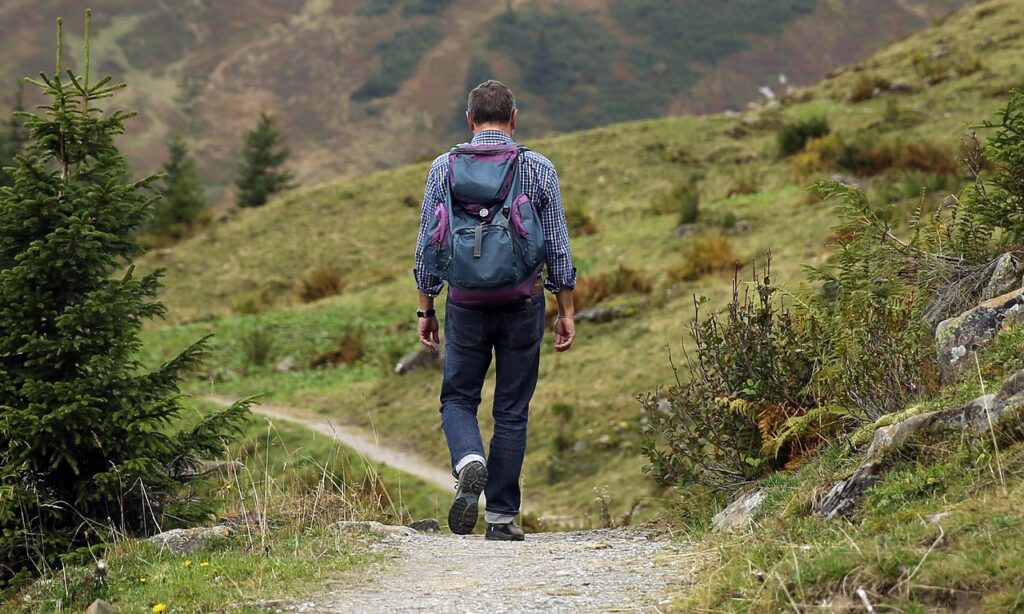 Rugged travel backpack Cordura fabric