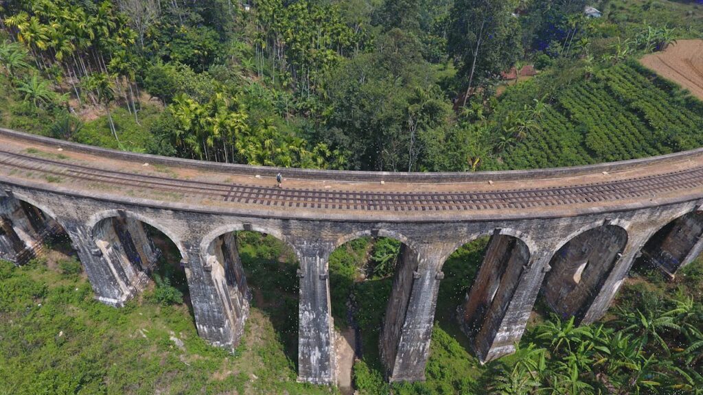 On the Railway Lines in Galle, Sri Lanka
