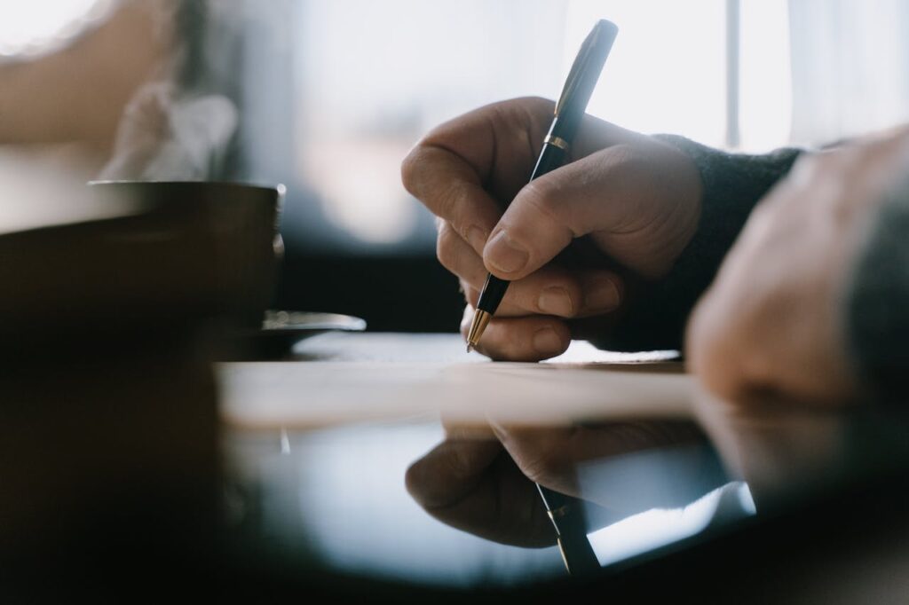 Pen in hand
