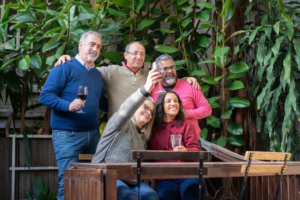 old Portuguese People smiling
