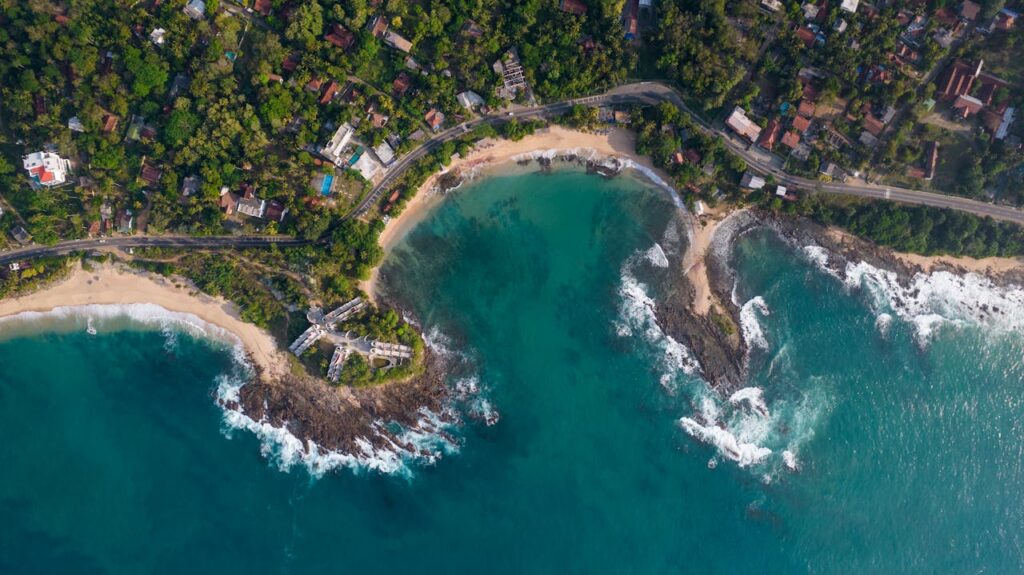 Xel-Há aerial view natural inlet
