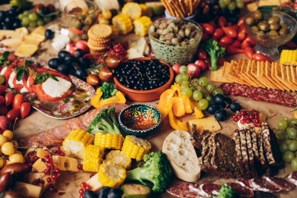 Most Fresh Fruits, Vegetables, and Meats