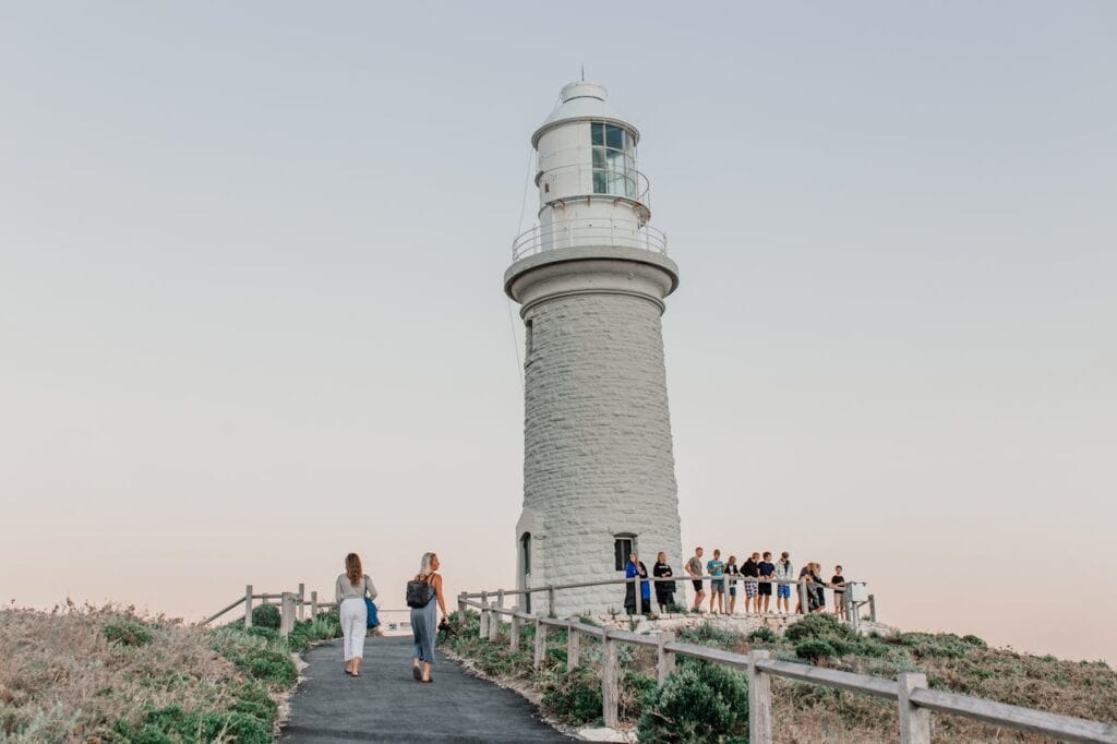 "Tourists on free walking tour