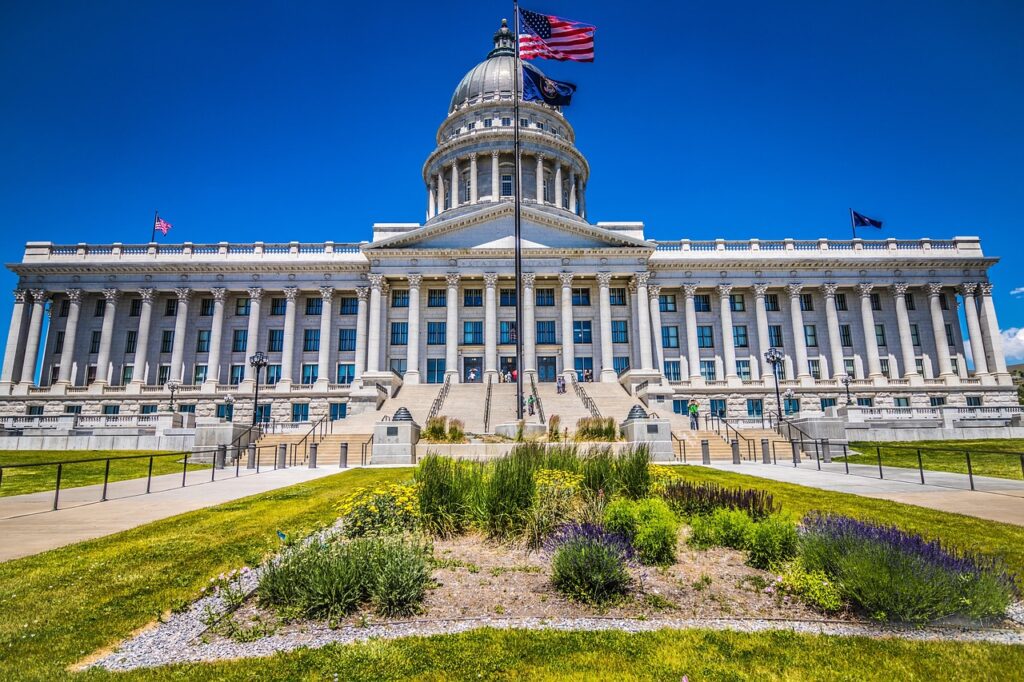 The Utah State Capitol in Salt Lake City