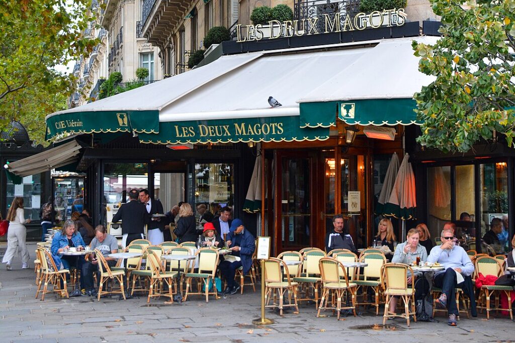 Les Deux Magots Saint-Germain-des-Prés Paris café exterior