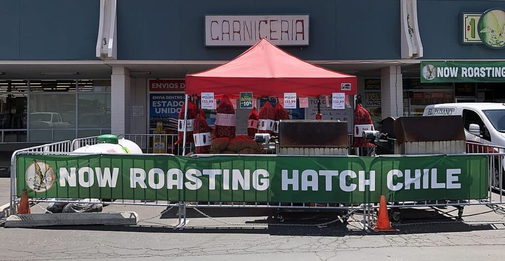 Hatch Chile Festival New Mexico roasting chile peppers