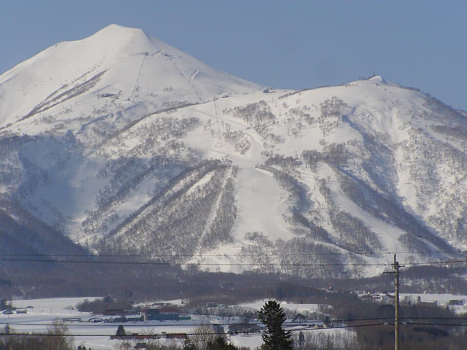 Niseko night skiing powder snow Hokkaido