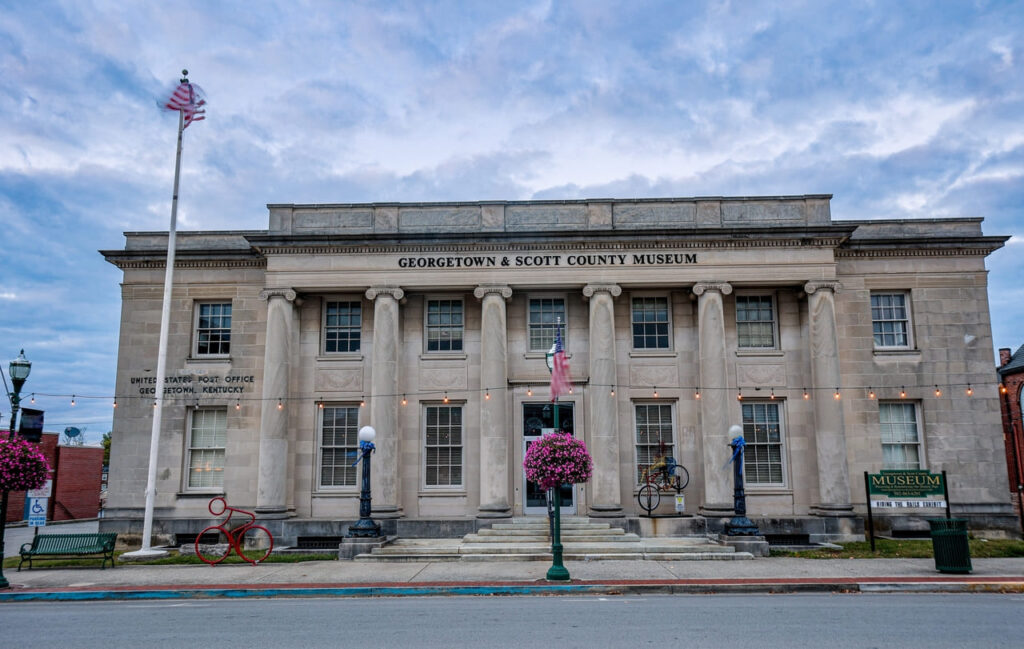 Post office building in downtown Georgetown, KY