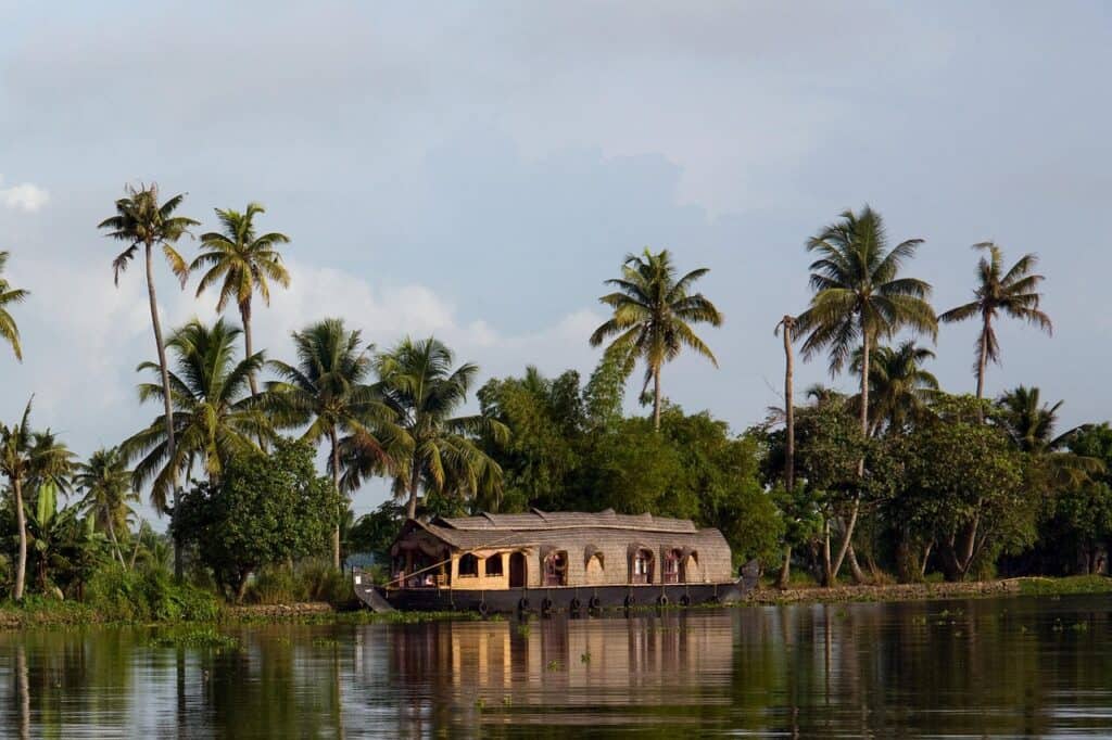 Kerala, India, Houseboat image.