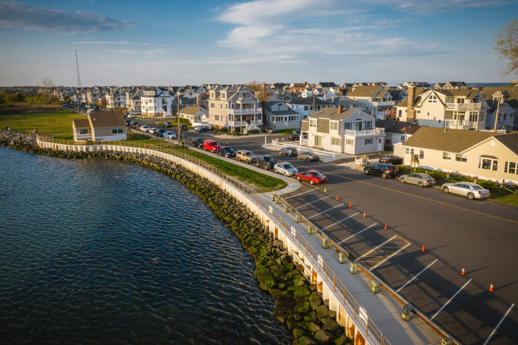 Aerial of Manasquan Inlet Beach