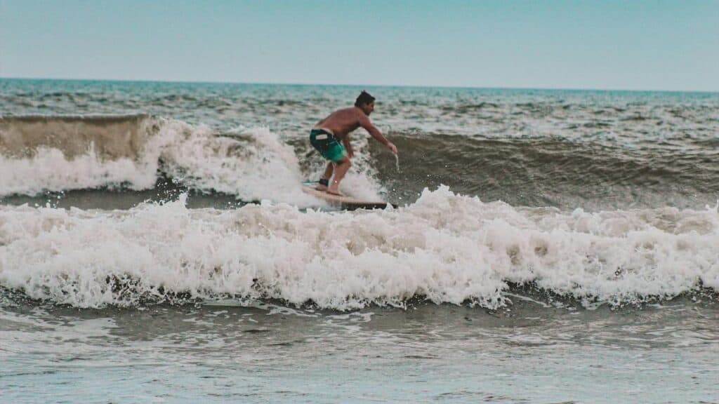 New Smyrna Beach sandbars and surf