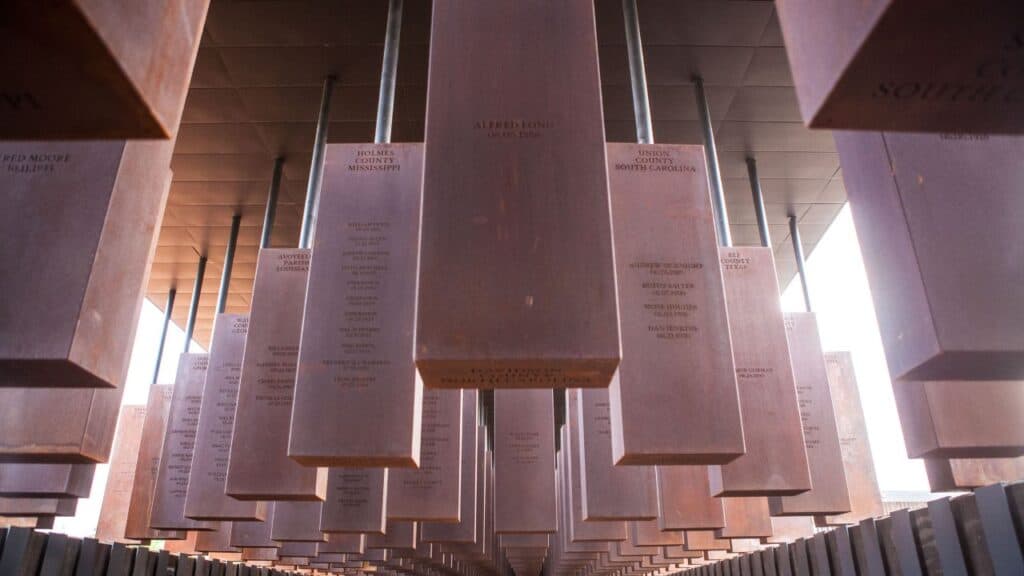 National Memorial for Peace and Justice steel columns