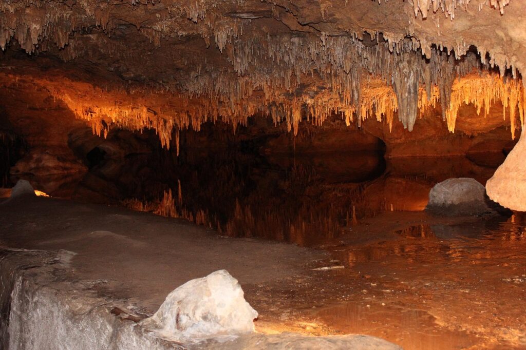 Carlsbad Caverns Big Room New Mexico stalactites stalagmites