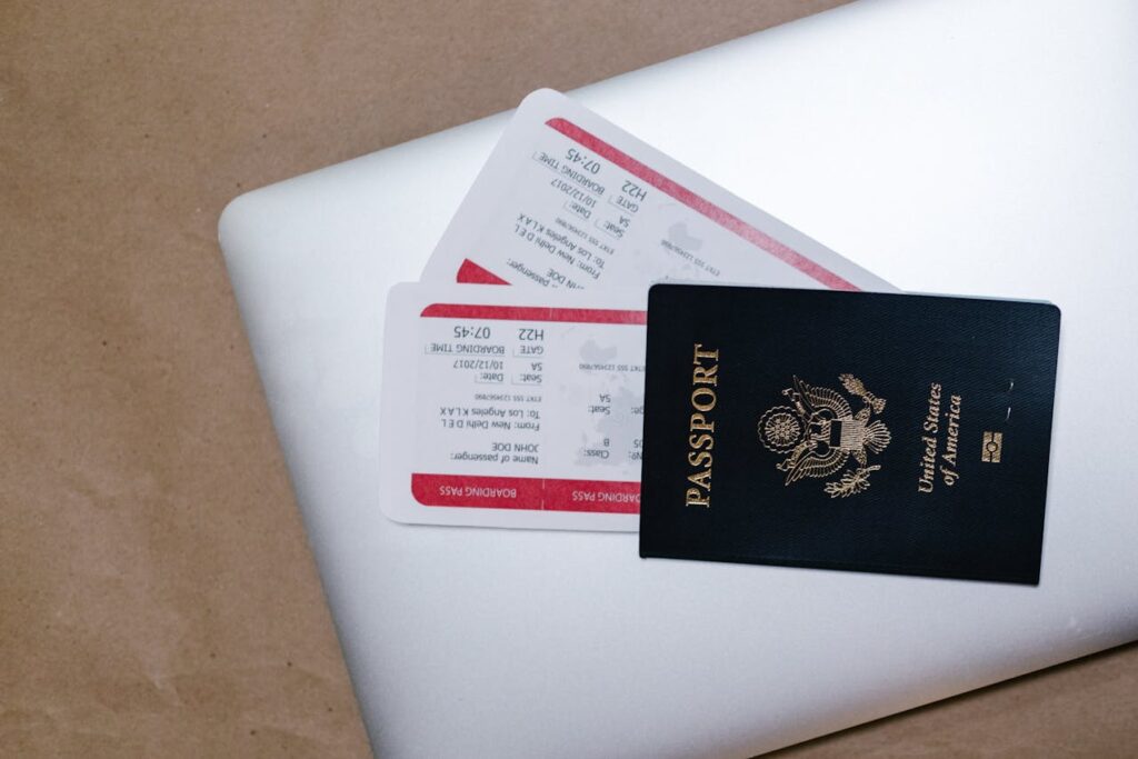 passport with museum ticket China