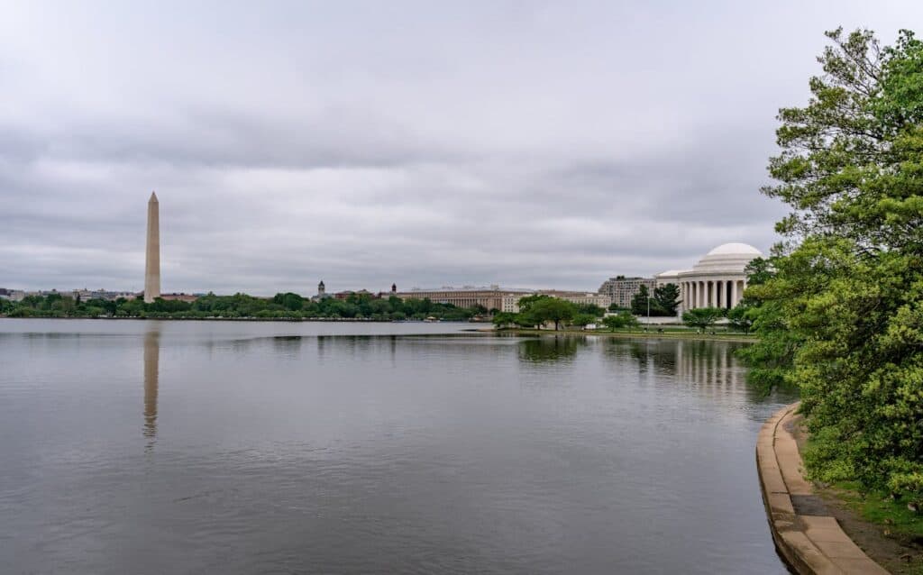 Tidal Basin, MLK And Jefferson Memorials