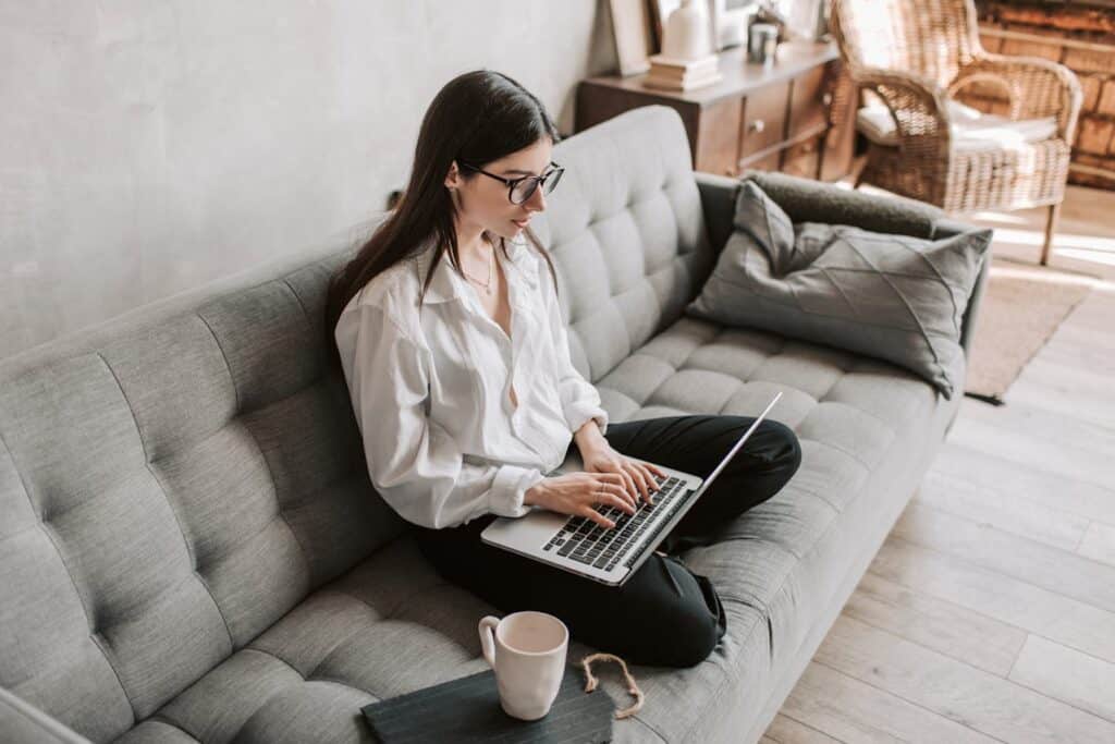 person using a laptop