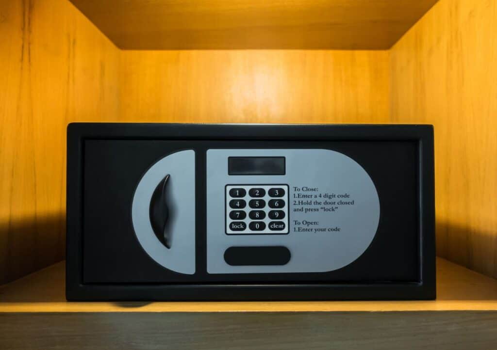safe in hotel room