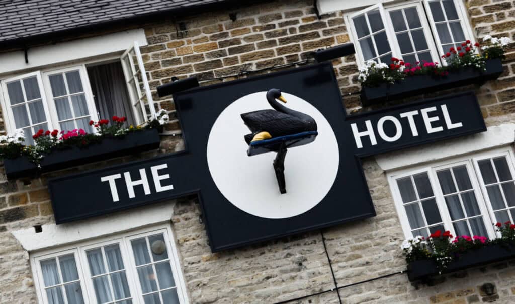 historic Black Swan Hotel.