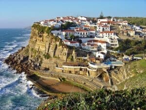 Colares Portugal vineyards and Atlantic coast