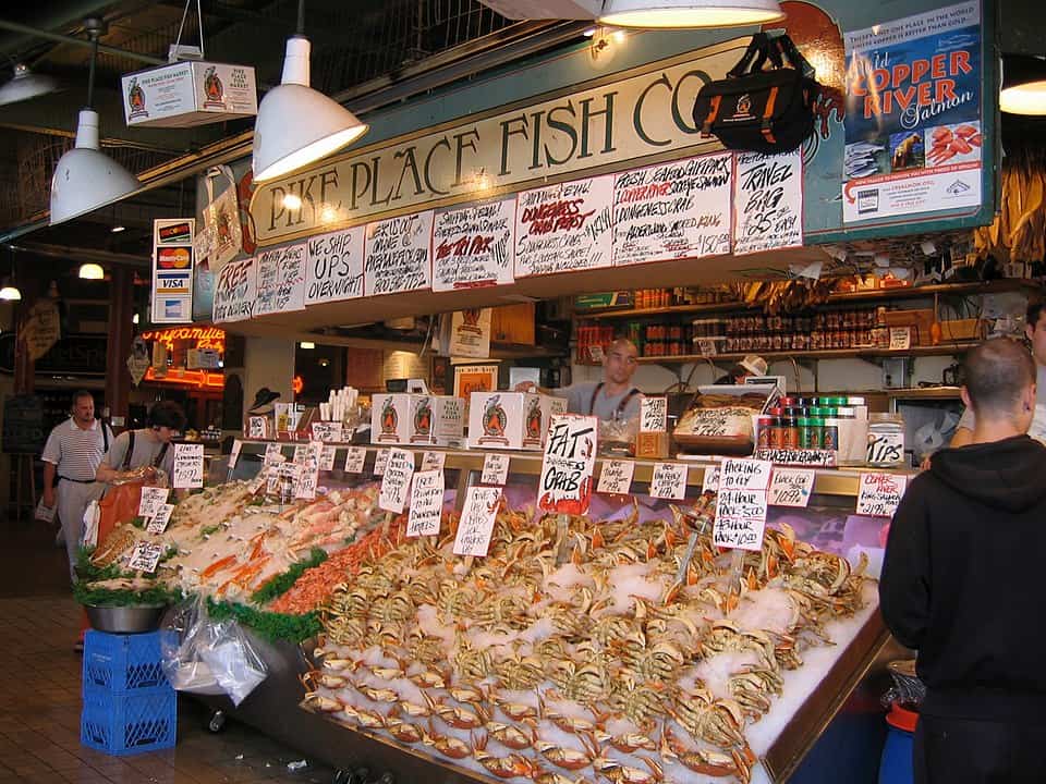 Seattle seafood market