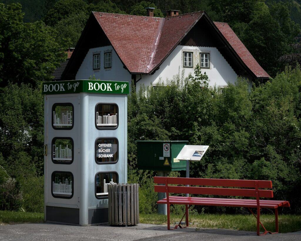 Bus Stop Book Cabinets (Transit Corners)