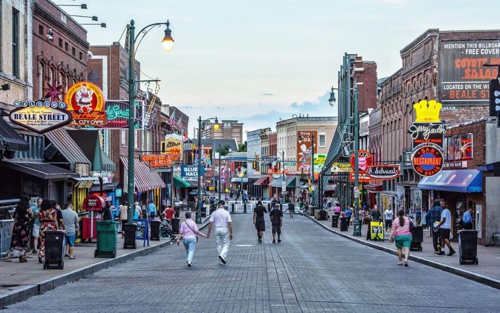 Beale street, Memphis, Blues image.