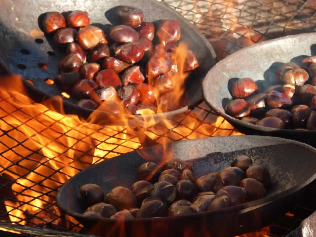 Magosto bonfire chestnut festival Galicia ash faces tradition