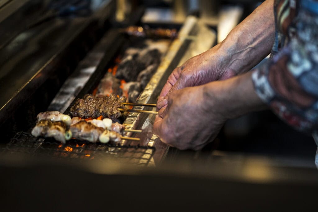 Korean BBQ grill close-up Los Angeles”