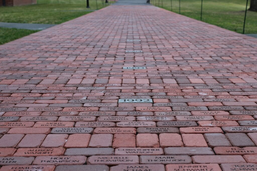 Windsor Connecticut Alse Young memorial town green engraved bricks”