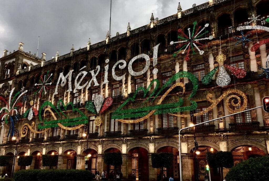 Mexico city, September 15, Government palace image.