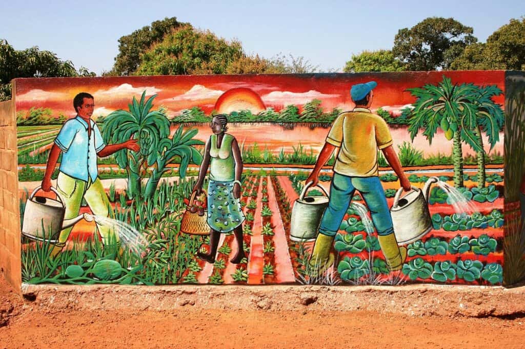 Murals, Africa, Burkina faso image.