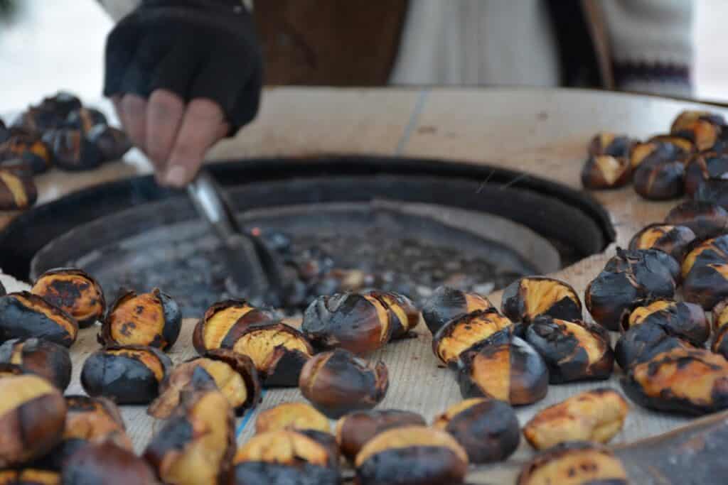 La Castanyada roasted chestnuts Catalonia All Saints tradition
