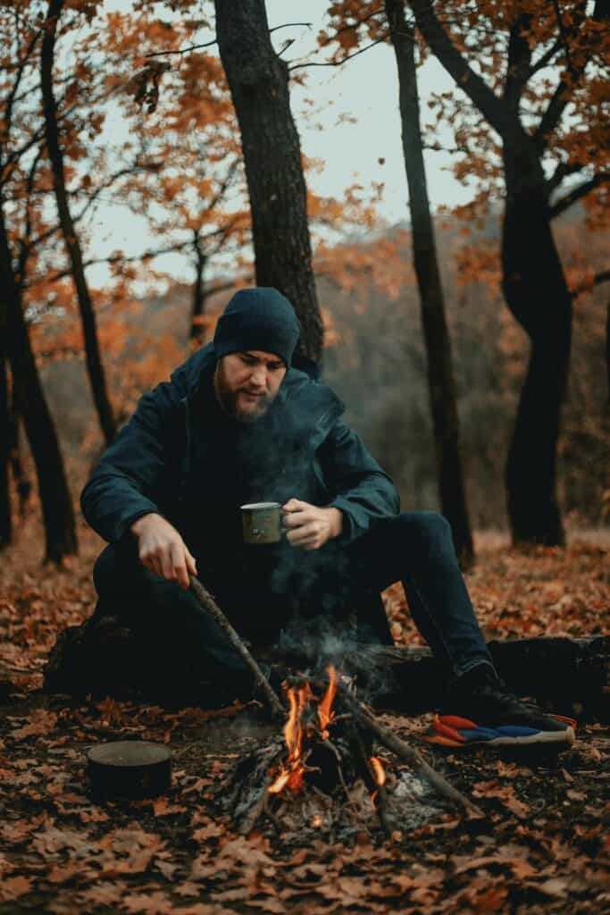 controlled campfire