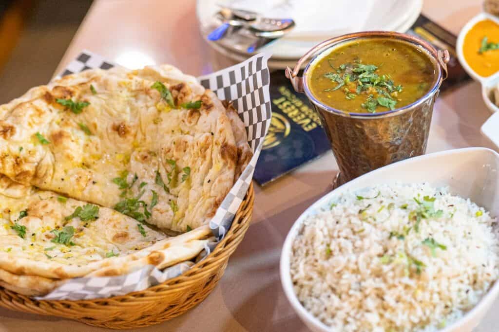 Garlic Naan With Everything