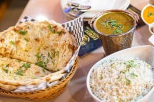 Garlic Naan With Everything