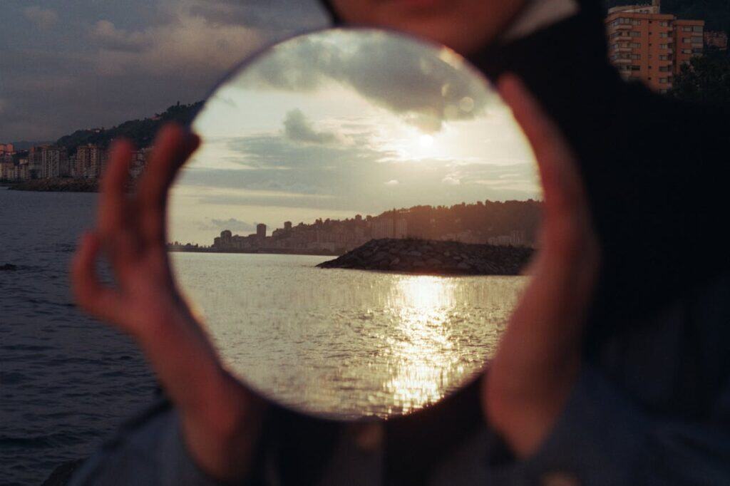 Mirror reflecting Sunlight for Rescue