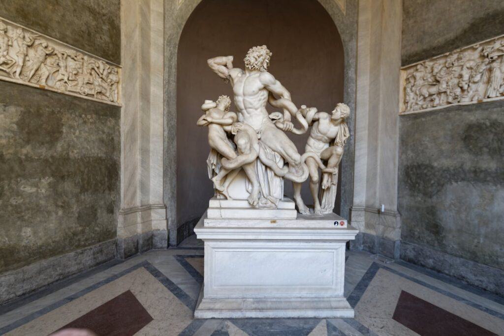 Laocoön sculpture Vatican Museums close up