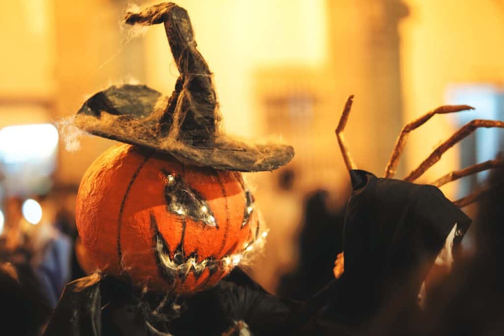 Gau Beltza Basque masks lantern night parade